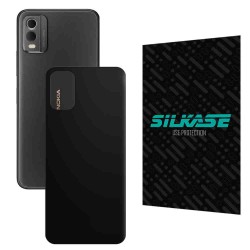 Folie skin SILKASE pentru Nokia C32, negru mat, protectie spate telefon Folie skin SILKASE pentru Nokia C32, negru mat, protectie spate telefon