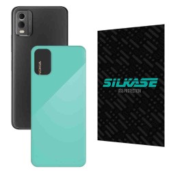 Folie skin SILKASE pentru Nokia C32, turcoaz lucios, protectie spate telefon Folie skin SILKASE pentru Nokia C32, turcoaz lucios, protectie spate telefon