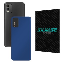 Folie skin SILKASE pentru Nokia C32, albastru inchis mat, protectie spate telefon Folie skin SILKASE pentru Nokia C32, albastru inchis mat, protectie spate telefon