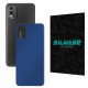 Folie skin SILKASE pentru Nokia C32, albastru inchis mat, protectie spate telefon (C32, S1224) by www.silkase.ro