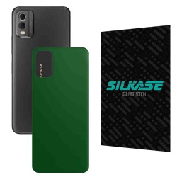Folie skin SILKASE pentru Nokia C32, verde inchis mat, protectie spate telefon Folie skin SILKASE pentru Nokia C32, verde inchis mat, protectie spate telefon