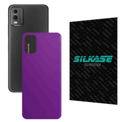 Folie skin SILKASE pentru Nokia C32, violet mat, protectie spate telefon Folie skin SILKASE pentru Nokia C32, violet mat, protectie spate telefon