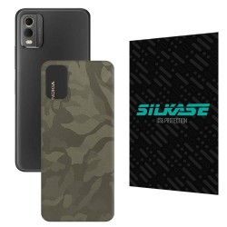 Folie skin SILKASE pentru Nokia C32, camo verde, protectie spate telefon Folie skin SILKASE pentru Nokia C32, camo verde, protectie spate telefon