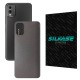 Folie skin SILKASE pentru Nokia C32, gri brushed, protectie spate telefon (C32, S1229) by www.silkase.ro