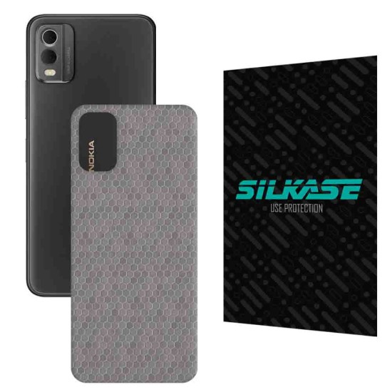 Folie skin SILKASE pentru Nokia C32, gri hex, protectie spate telefon (SILKASE, Nokia) by www.silkase.ro Folie skin SILKASE pentru Nokia C32, gri hex, protectie spate telefon (C32, S1231) by www.silkase.ro