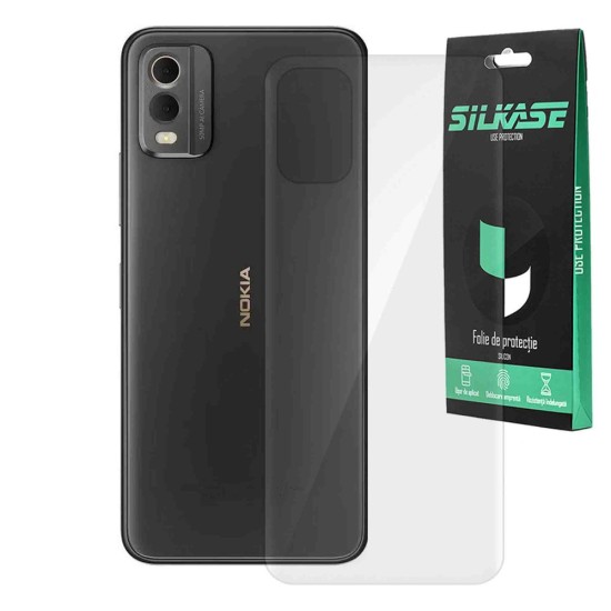 Folie spate SILKASE pentru Nokia C32, protectie spate, silicon regenerabil (C32, F6052) by www.silkase.ro