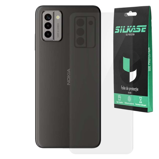Folie spate SILKASE pentru Nokia G42, protectie spate, silicon regenerabil (G42 5G, F7187) by www.silkase.ro