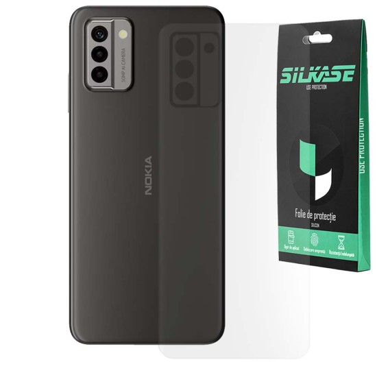 Folie spate mata SILKASE pentru Nokia G42, protectie spate, silicon (G42 5G, F7190) by www.silkase.ro