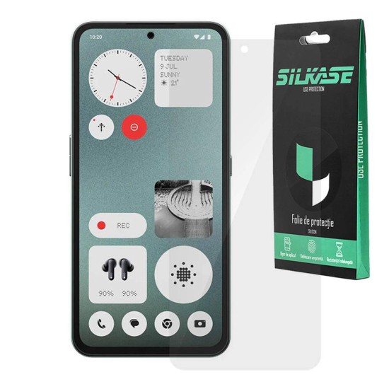 Folie SILKASE pentru Nothing CMF Phone 1, protectie ecran, silicon regenerabil (SILKASE, Folie Silicon Fata Lucioasa) by www.silkase.ro Folie SILKASE pentru Nothing CMF Phone 1, protectie ecran, silicon regenerabil (CMF Phone 1, F7356) by www.silkase.ro