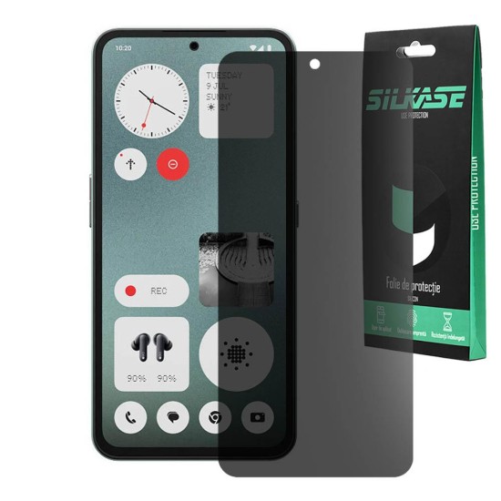 Folie privacy mata SILKASE pentru Nothing CMF Phone 1, protectie ecran, silicon (CMF Phone 1, F7359) by www.silkase.ro