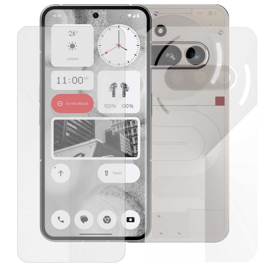 Set 2 folii SILKASE pentru Nothing Phone 3a, protectie telefon, silicon regenerabil (Phone (3a), F7516) by www.silkase.ro
