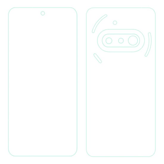 Set 2 folii mate SILKASE pentru Nothing Phone 3a, protectie telefon, silicon (Phone (3a), F7519) by www.silkase.ro
