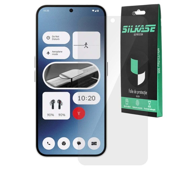 Folie SILKASE pentru Nothing Phone(2a), protectie ecran, silicon regenerabil (Phone (2a), F6818) by www.silkase.ro