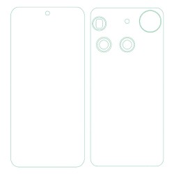 Set 2 folii SILKASE pentru NothingPhone(3), protectie telefon, silicon regenerabil