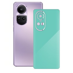 Folie skin SILKASE pentru OPPO Reno10 Pro, turcoaz lucios, protectie spate telefon