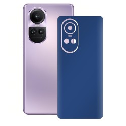 Folie skin SILKASE pentru OPPO Reno10 Pro, albastru inchis mat, protectie spate telefon