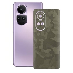 Folie skin SILKASE pentru OPPO Reno10 Pro, camo verde, protectie spate telefon