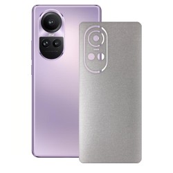 Folie skin SILKASE pentru OPPO Reno10 Pro, gri deschis, protectie spate telefon