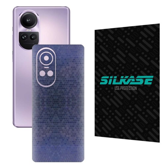 Folie skin SILKASE pentru OPPO Reno10 Pro, albastru hexa, protectie spate telefon (Reno10 Pro, S1199) by www.silkase.ro