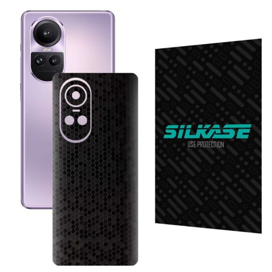 Folie skin SILKASE pentru OPPO Reno10 Pro, negru hexa, protectie spate telefon (Reno10 Pro, S1212) by www.silkase.ro
