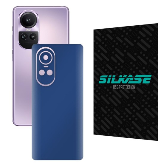 Folie skin SILKASE pentru OPPO Reno10 Pro, albastru inchis mat, protectie spate telefon (Reno10 Pro, S1200) by www.silkase.ro