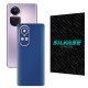 Folie skin SILKASE pentru OPPO Reno10 Pro, albastru inchis mat, protectie spate telefon (Reno10 Pro, S1200) by www.silkase.ro