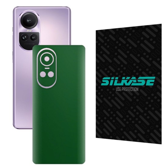 Folie skin SILKASE pentru OPPO Reno10 Pro, verde inchis mat, protectie spate telefon (SILKASE, Folie Spate Skin) by www.silkase.ro Folie skin SILKASE pentru OPPO Reno10 Pro, verde inchis mat, protectie spate telefon (Reno10 Pro, S1220) by www.silkase.ro