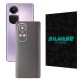Folie skin SILKASE pentru OPPO Reno10 Pro, gri brushed, protectie spate telefon (Reno10 Pro, S1205) by www.silkase.ro