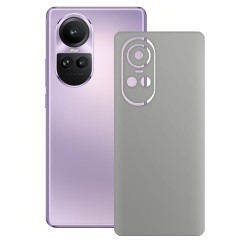 Folie skin SILKASE pentru Oppo Reno 10, gri ice, protectie spate telefon