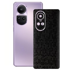Folie skin SILKASE pentru Oppo Reno 10, negru hexa, protectie spate telefon
