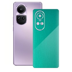 Folie skin SILKASE pentru Oppo Reno 10, turcoaz metalic, protectie spate telefon