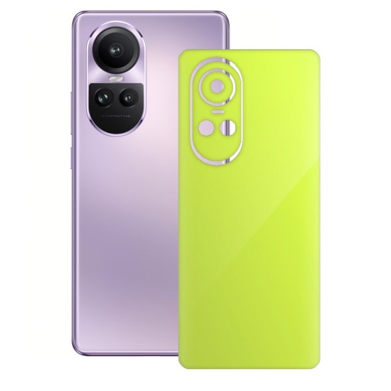 Folie skin SILKASE pentru Oppo Reno 10, verde neon, protectie spate telefon (SILKASE, Folie Spate Skin) by www.silkase.ro Folie skin SILKASE pentru Oppo Reno 10, verde neon, protectie spate telefon (Reno10, S1269) by www.silkase.ro