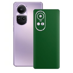 Folie skin SILKASE pentru Oppo Reno 10, verde inchis mat, protectie spate telefon