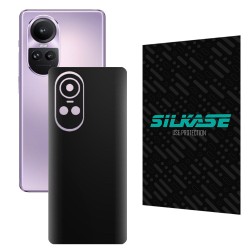 Folie skin SILKASE pentru Oppo Reno 10, negru mat, protectie spate telefon Folie skin SILKASE pentru Oppo Reno 10, negru mat, protectie spate telefon