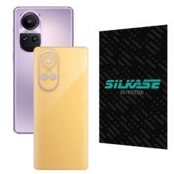 Folie skin SILKASE pentru Oppo Reno 10, bej, protectie spate telefon Folie skin SILKASE pentru Oppo Reno 10, bej, protectie spate telefon