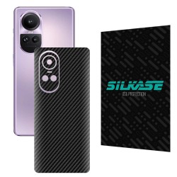 Folie skin SILKASE pentru Oppo Reno 10, carbon, protectie spate telefon Folie skin SILKASE pentru Oppo Reno 10, carbon, protectie spate telefon
