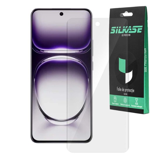 Folie SILKASE pentru Oppo Reno 12 Pro, protectie ecran, silicon regenerabil (Reno12 Pro, F7109) by www.silkase.ro