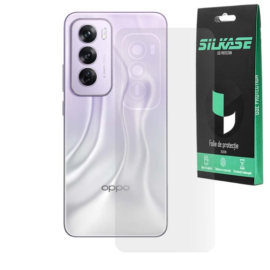 Folie spate mata SILKASE pentru Oppo Reno 12 Pro, protectie spate, silicon (Reno12 Pro, F7113) by www.silkase.ro