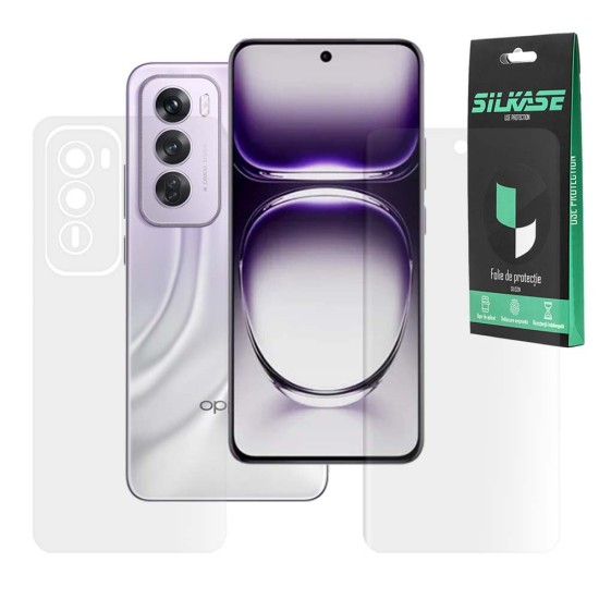 Set 2 folii mate SILKASE pentru Oppo Reno 12 Pro, protectie telefon, silicon (Reno12 Pro, F7114) by www.silkase.ro