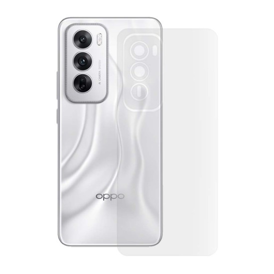 Folie spate mata SILKASE pentru Oppo Reno 12, protectie spate, silicon (Reno12, F7105) by www.silkase.ro