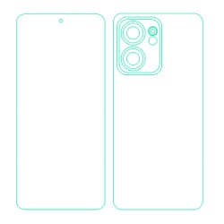 Set 2 folii SILKASE pentru OPPO Reno13 F, protectie telefon, silicon regenerabil