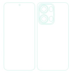 Set 2 folii SILKASE pentru OPPO Reno13 Pro, protectie telefon, silicon regenerabil