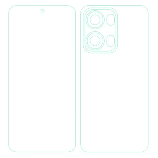 Set 2 folii mate SILKASE pentru OPPO Reno13 Pro, protectie telefon, silicon (Reno13 Pro, F7575) by www.silkase.ro