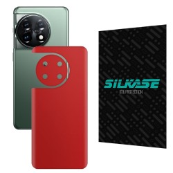 Folie skin SILKASE pentru OnePlus 11, rosu, protectie spate telefon