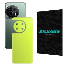 Folie skin SILKASE pentru OnePlus 11, verde neon, protectie spate telefon