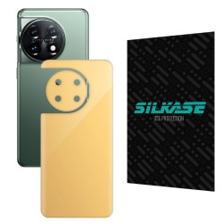 Folie skin SILKASE pentru OnePlus 11, bej, protectie spate telefon