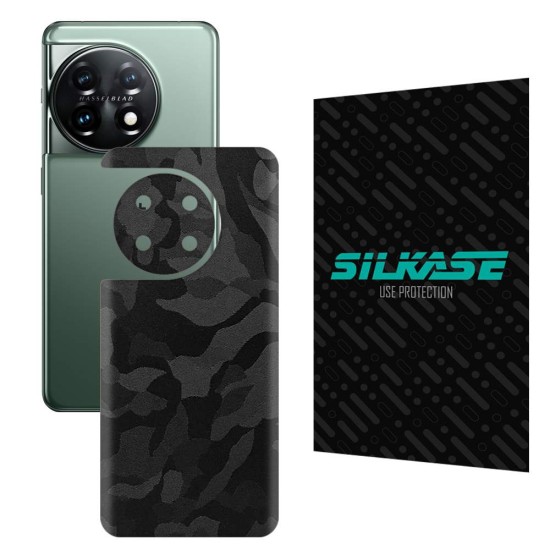 Folie skin SILKASE pentru OnePlus 11, camo negru, protectie spate telefon (SILKASE, Telefoane OnePlus) by www.silkase.ro Folie skin SILKASE pentru OnePlus 11, camo negru, protectie spate telefon (Telefoane OnePlus, S0986) by www.silkase.ro