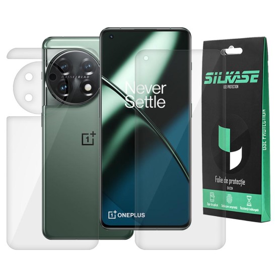 Set 2 folii SILKASE pentru OnePlus 11, protectie telefon, silicon regenerabil (Telefoane OnePlus, F5657) by www.silkase.ro
