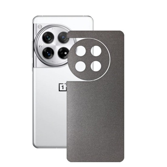 Folie skin SILKASE, pentru OnePlus 12, gri brushed, protectie spate telefon (SILKASE, Telefoane OnePlus) by www.silkase.ro Folie skin SILKASE, pentru OnePlus 12, gri brushed, protectie spate telefon (Telefoane OnePlus, S1877) by www.silkase.ro
