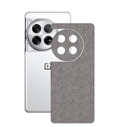 Folie skin SILKASE, pentru OnePlus 12, gri hexa, protectie spate telefon